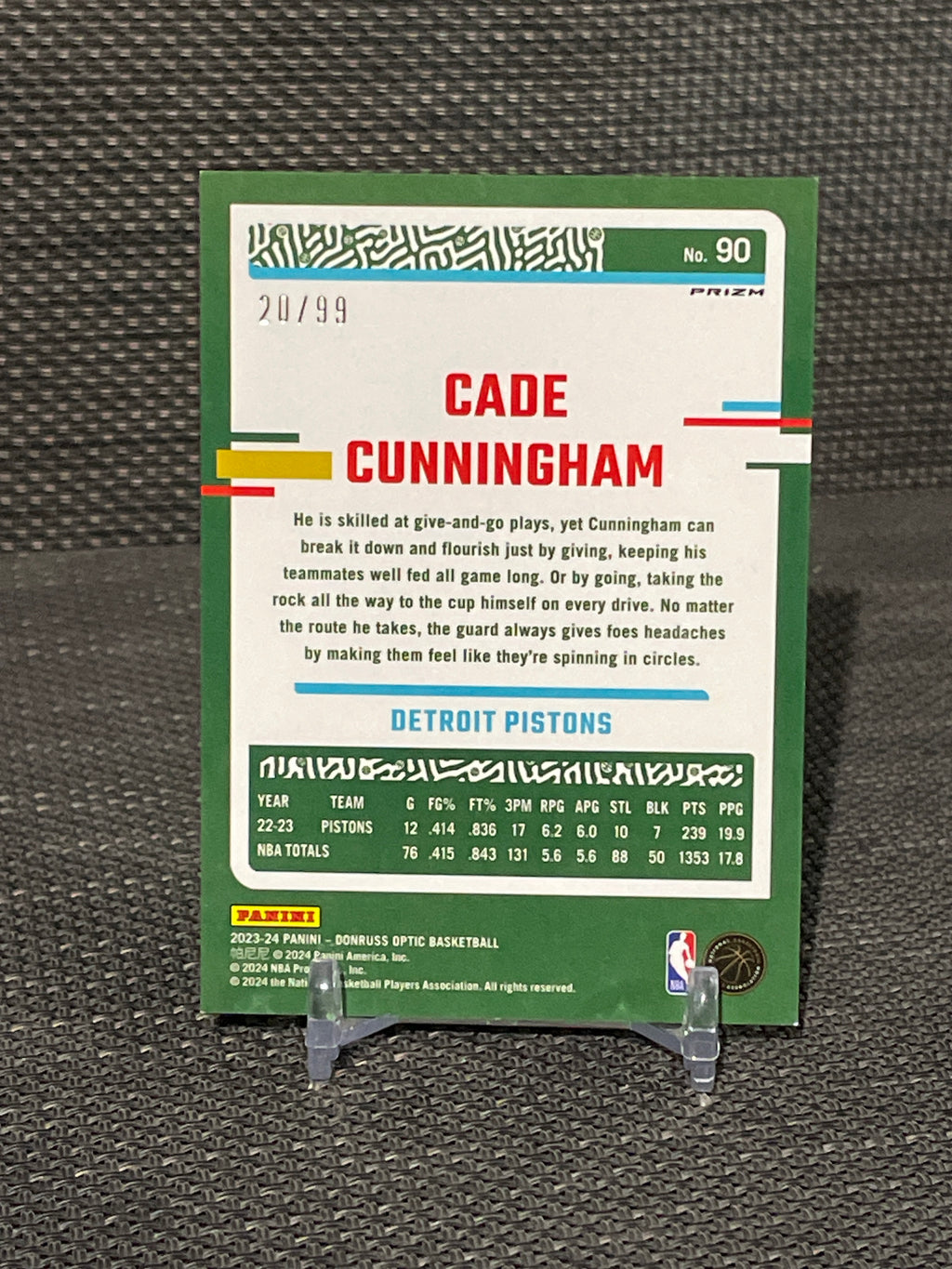 2023-24 Optic Cade Cunningham Copper 20/99