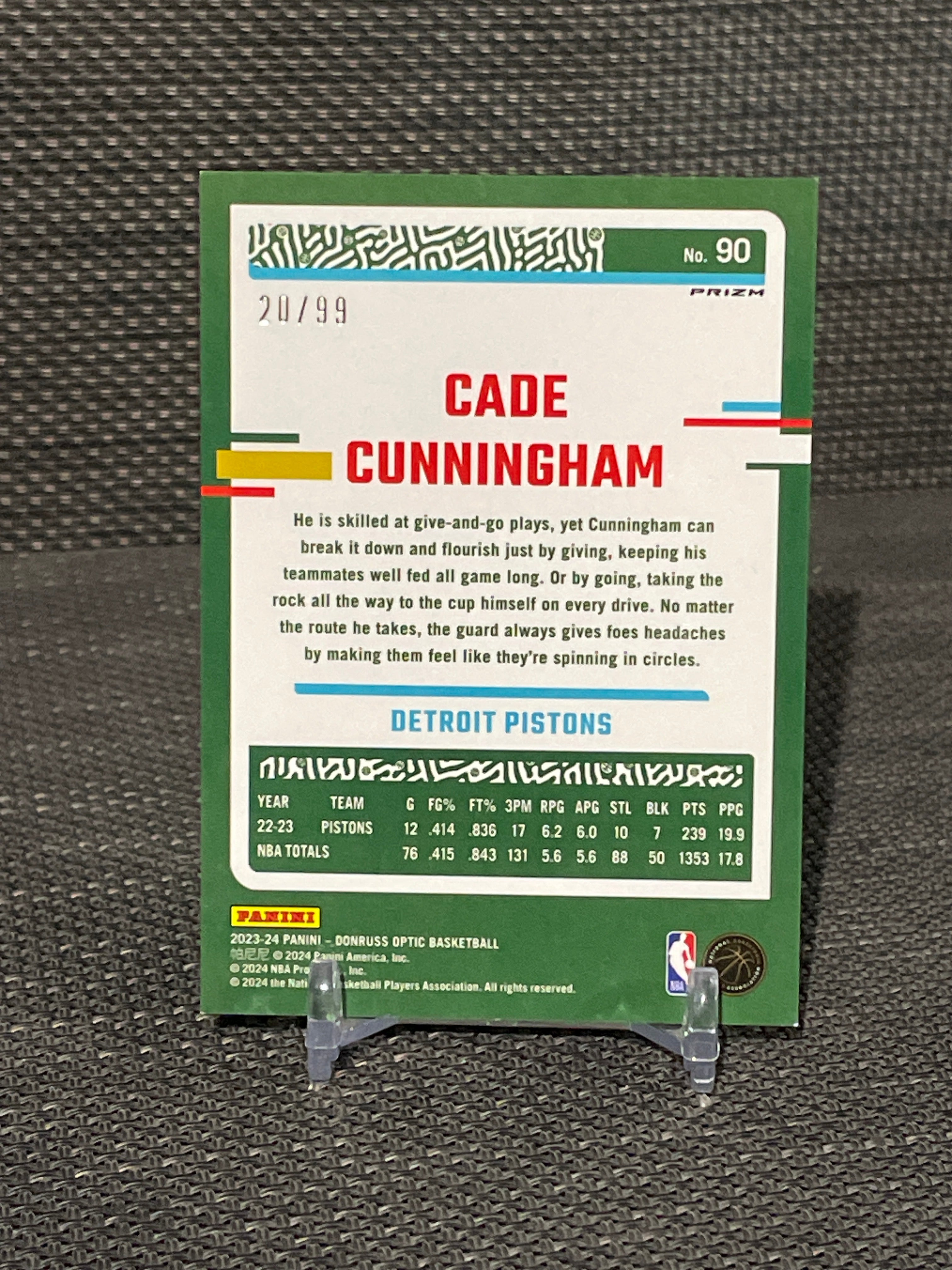 2023-24 Optic Cade Cunningham Copper 20/99