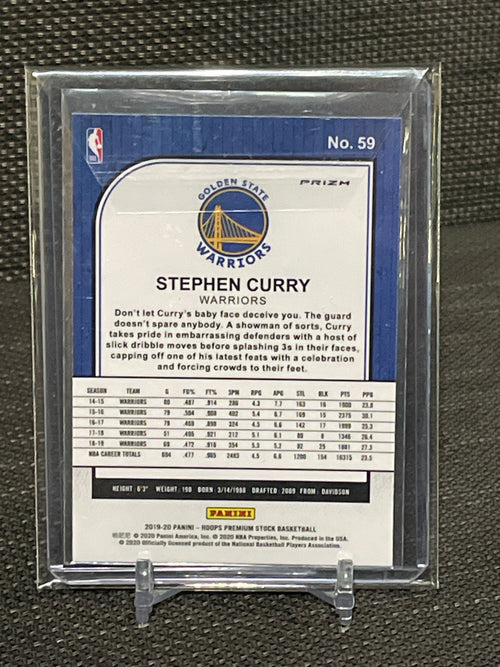 2019-20 Hoops Premium Stock Stephen Curry Red Prizm #59