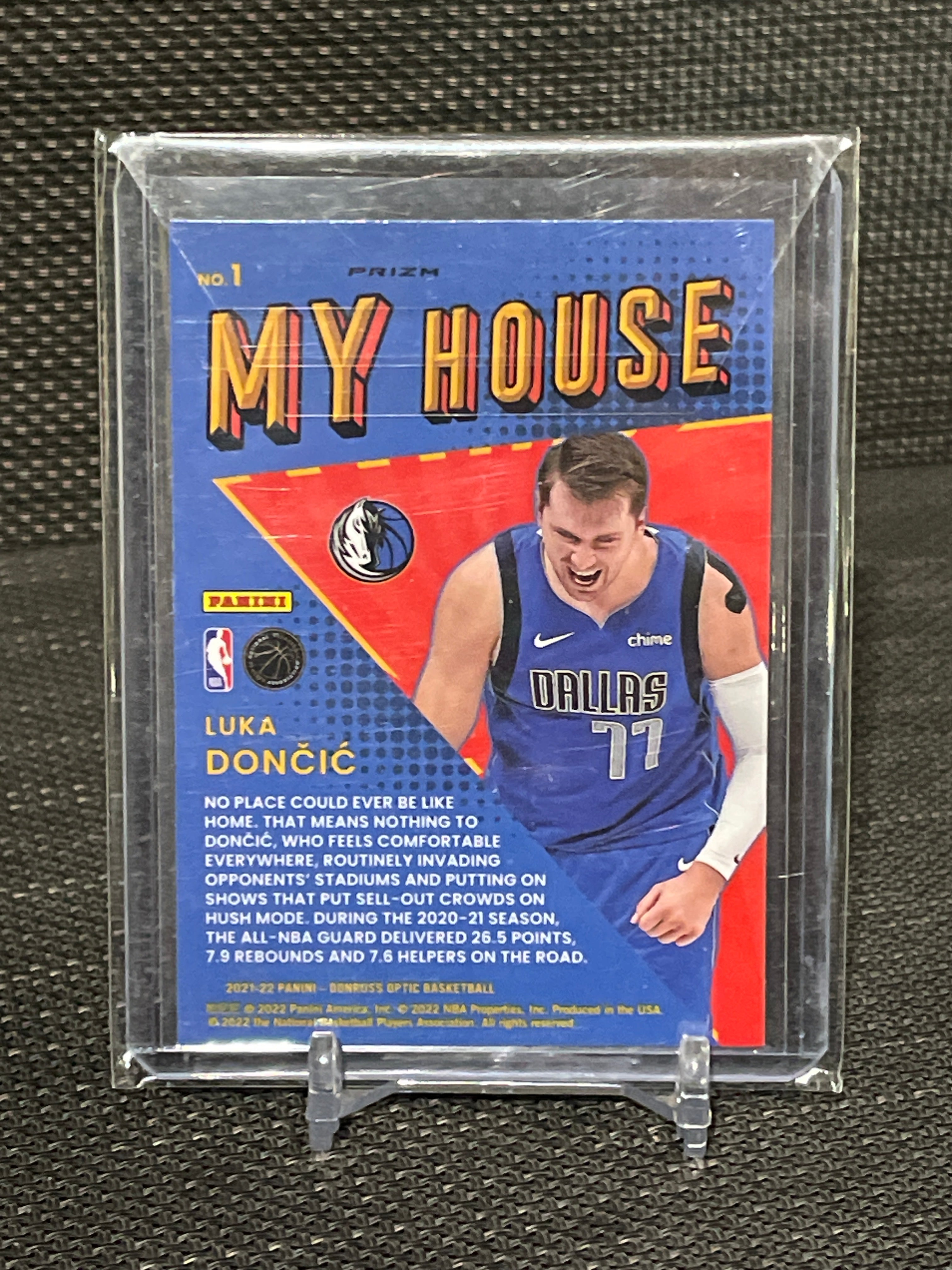 2021-22 Optic Luka Doncic “My House” Purple Prizm #1