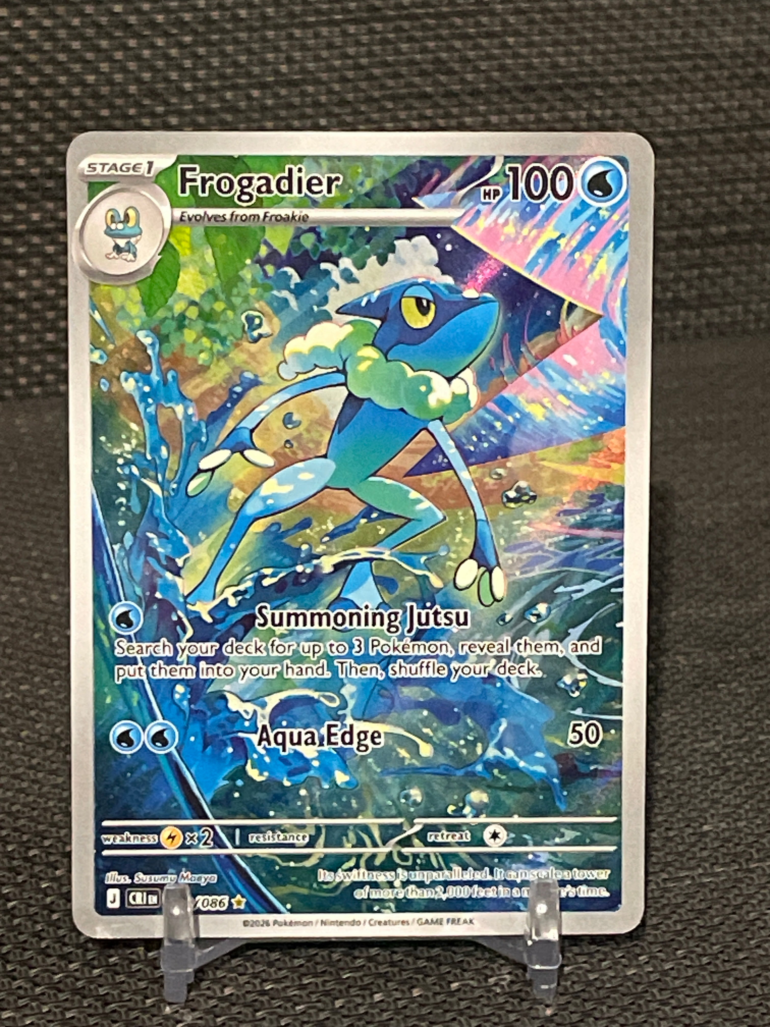 Frogadier 2026 Pokemon Chaos Rising “Illustration Rare” 089/086