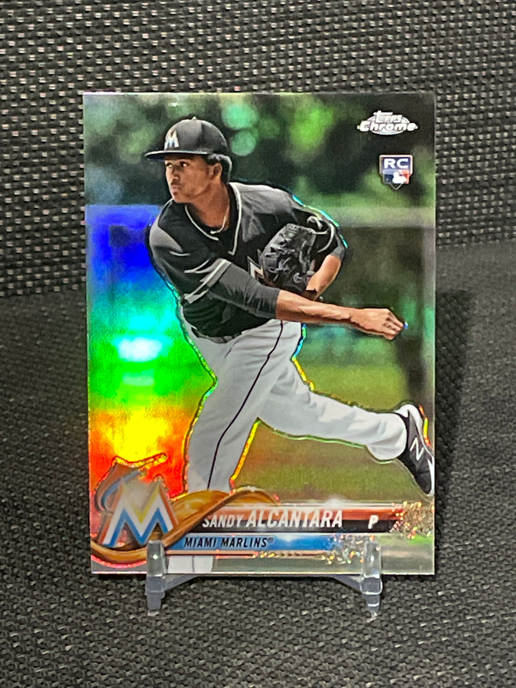 2018 Topps Chrome Sandy Alcantara RC "Refractor" #128