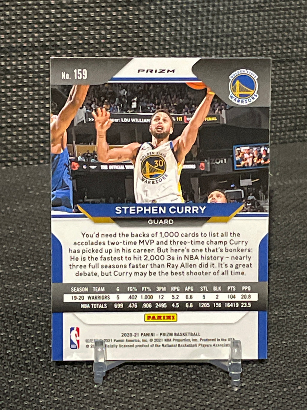 2019-20 Panini Prizm Stephen Curry Disco Prizm #159