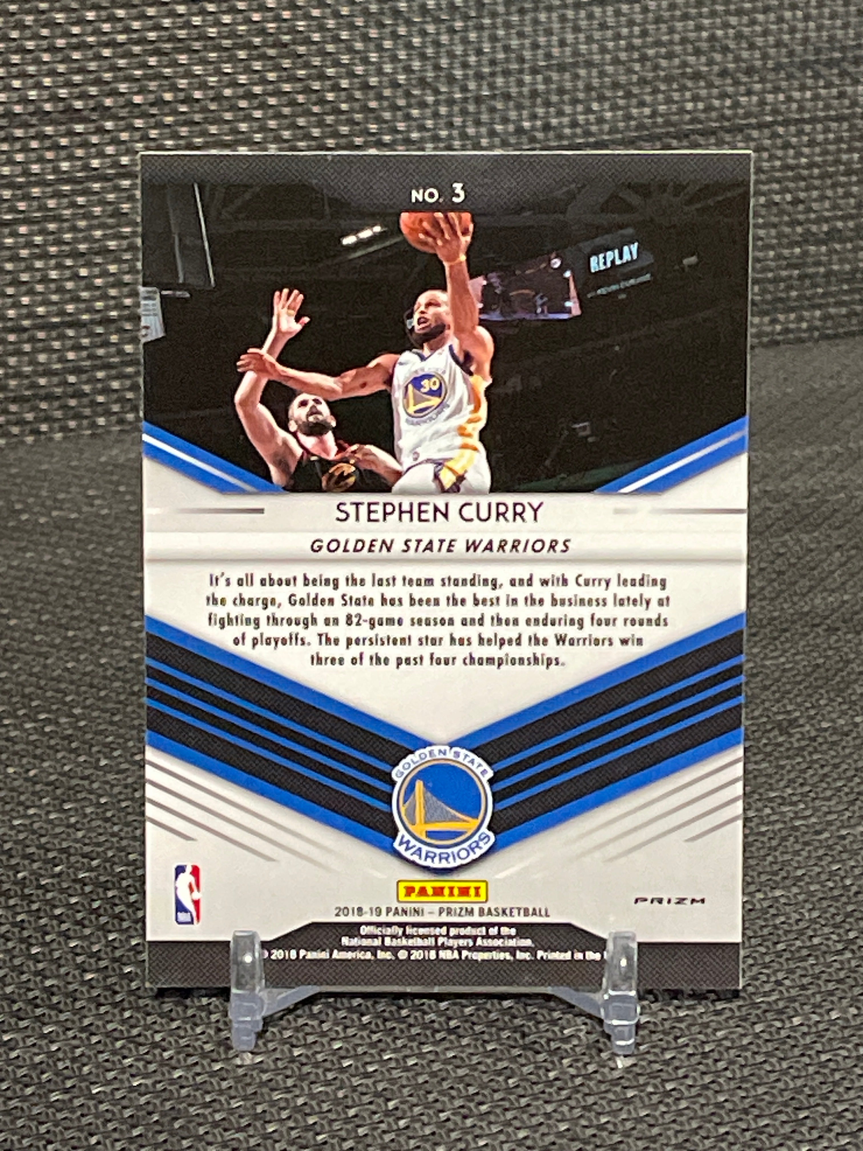 2018-19 Panini Prizm Stephen Curry “Go Hard or Go Home” Disco Prizm #3