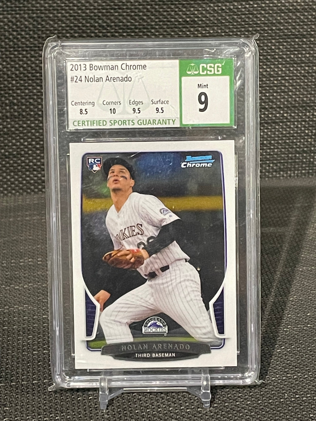 CSG 9-2013 Bowman Chrome Nolan Arenado #24 Rookie Card￼