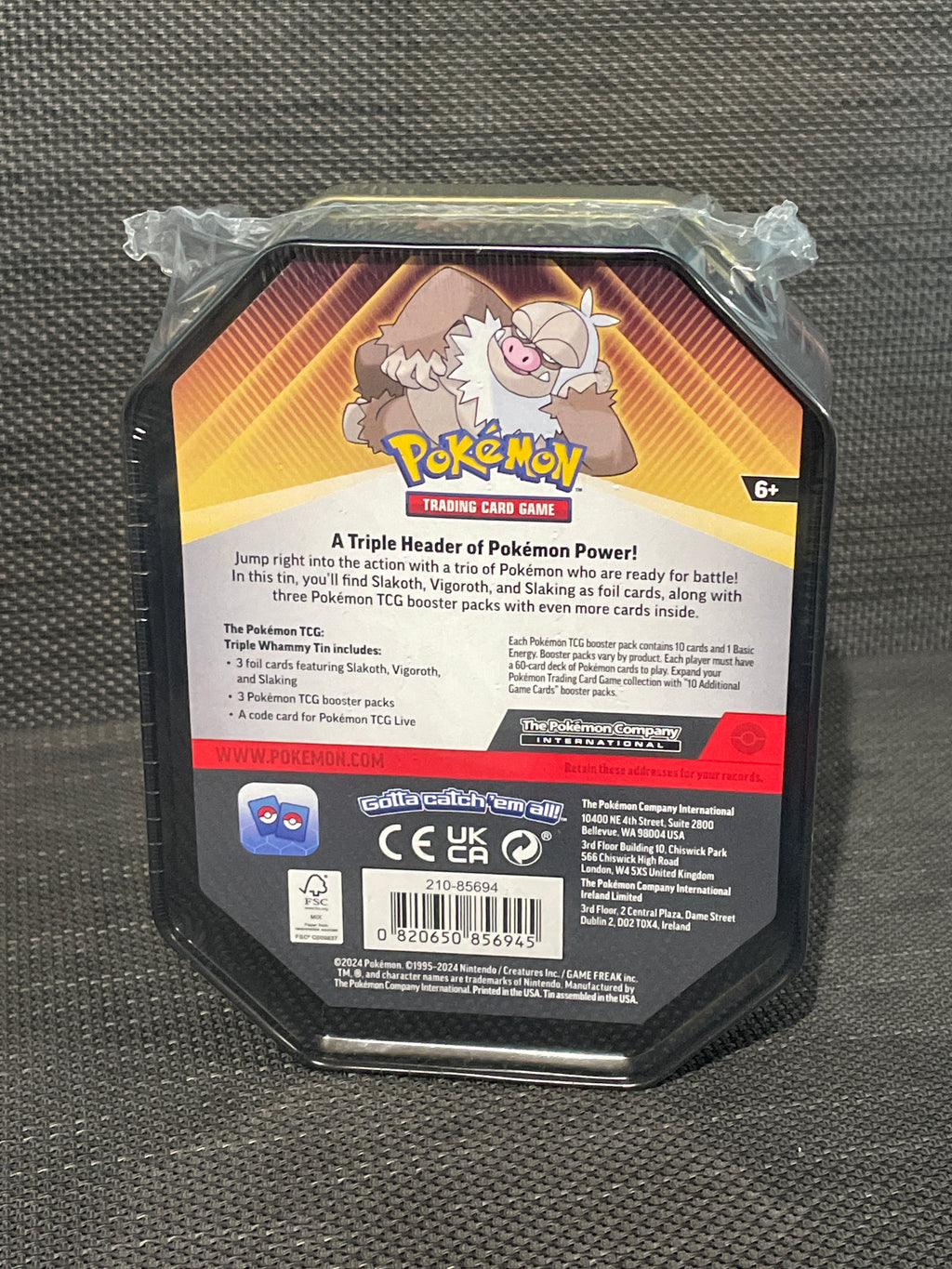 2026 Pokemon “Triple Whammy Tin” Slaking