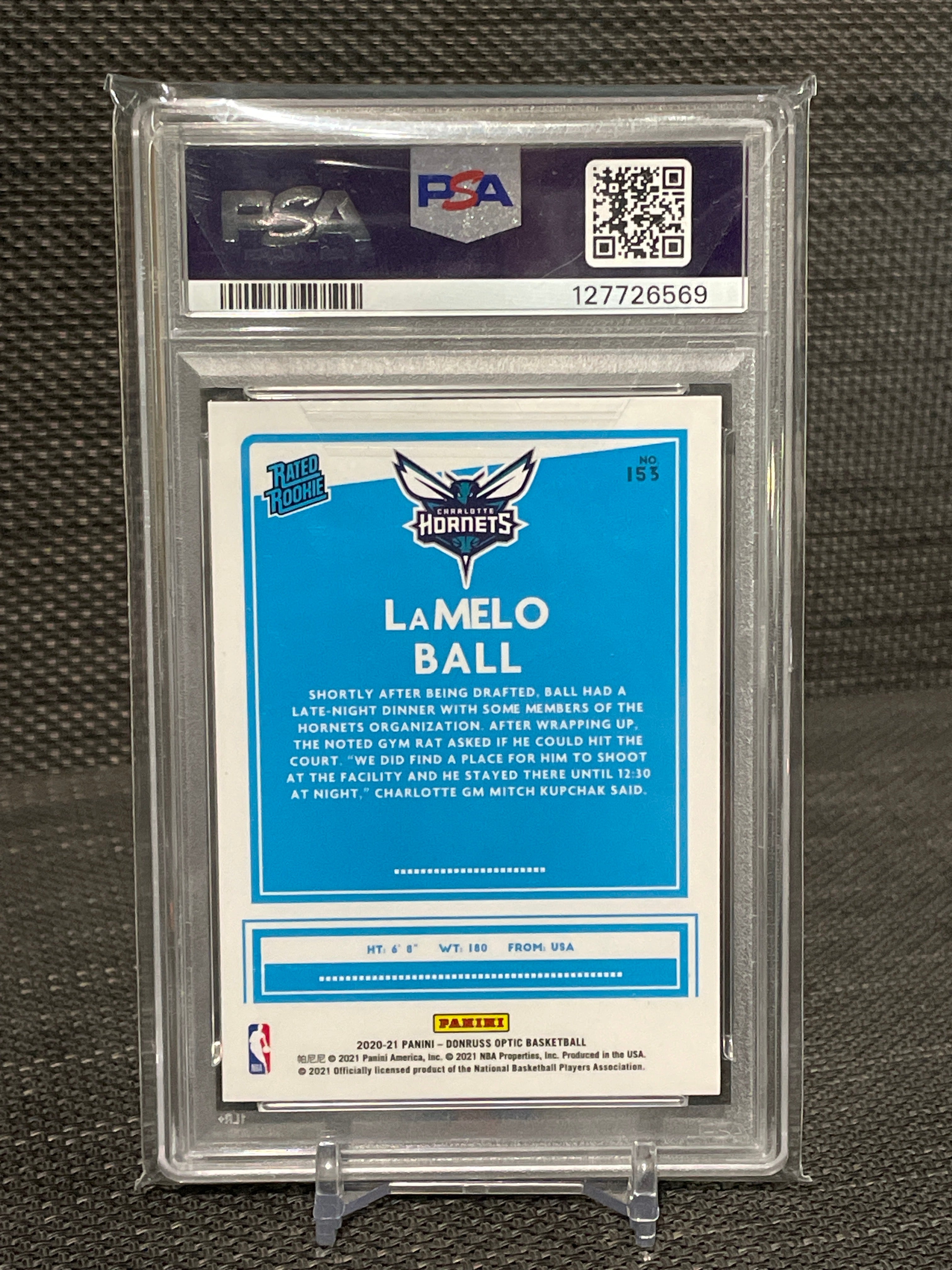 PSA 9-2020 Optic Lamelo Ball Rated Rookie