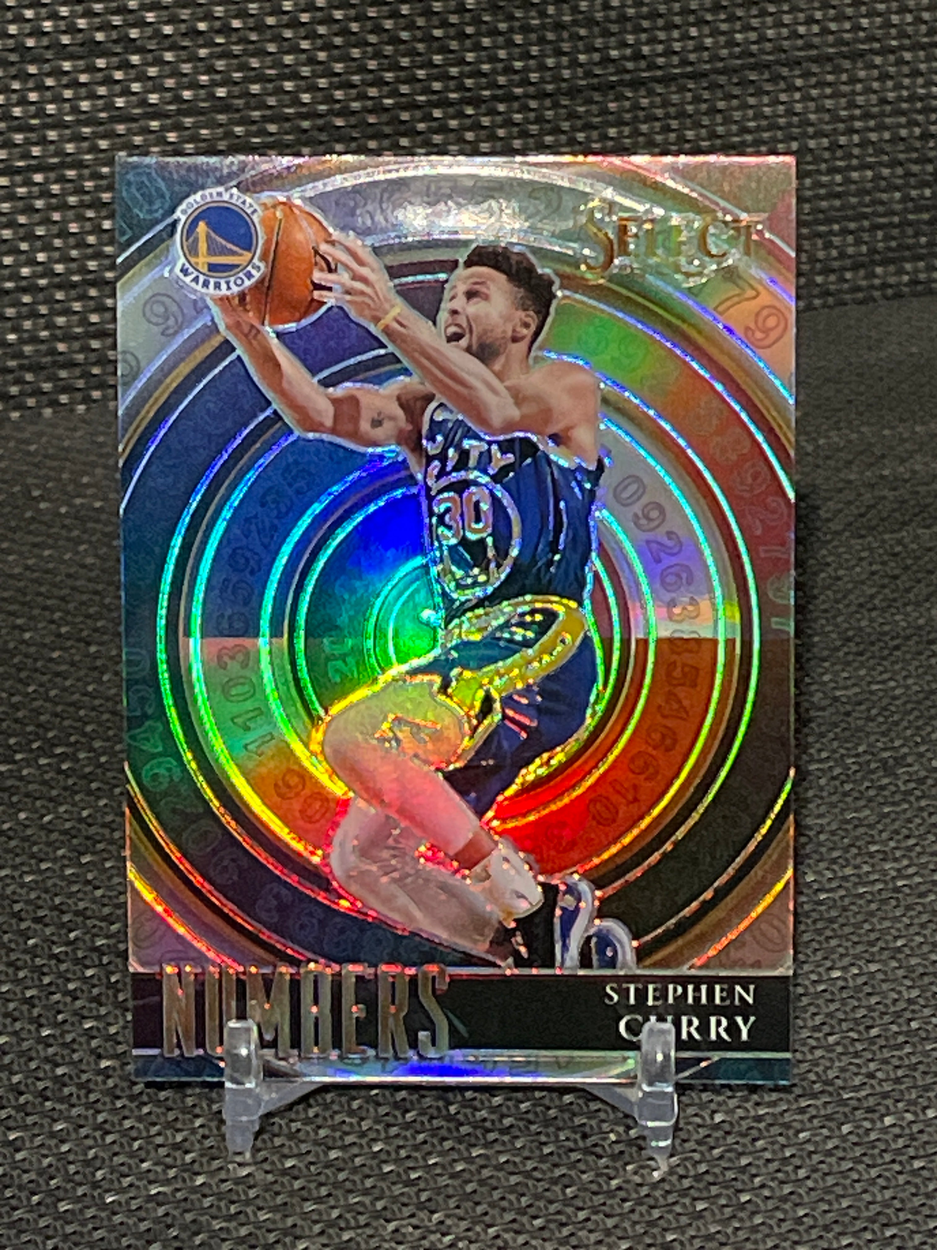 2020-21 Select Stephen Curry “ Numbers Game” Silver Prizm #30