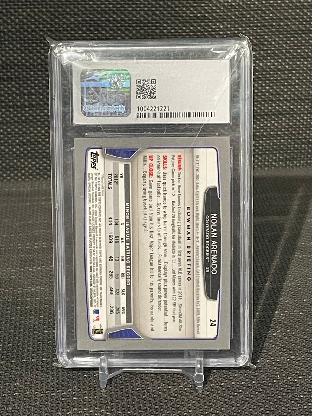 CSG 9-2013 Bowman Chrome Nolan Arenado #24 Rookie Card￼