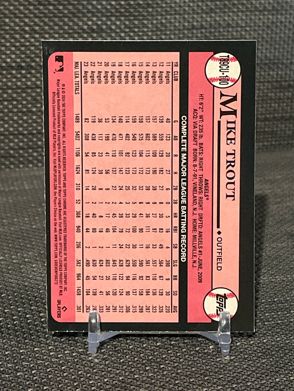 2024 Topps Update Mike Trout Silver Pack #T89CU-100