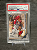 PSA 8-2023 Museum Collection Nolan Gorman Meaningful Relic-Sapphire 17/20 Pop 1