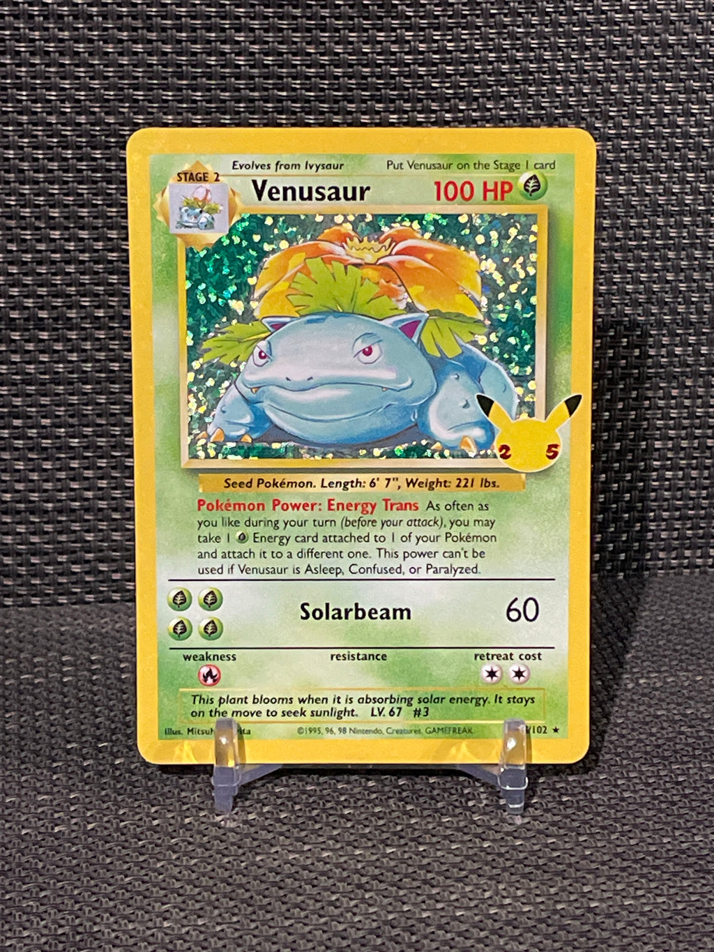 Venusaur 15/102 – 2021 Pokemon Celebrations “Classic Collection”