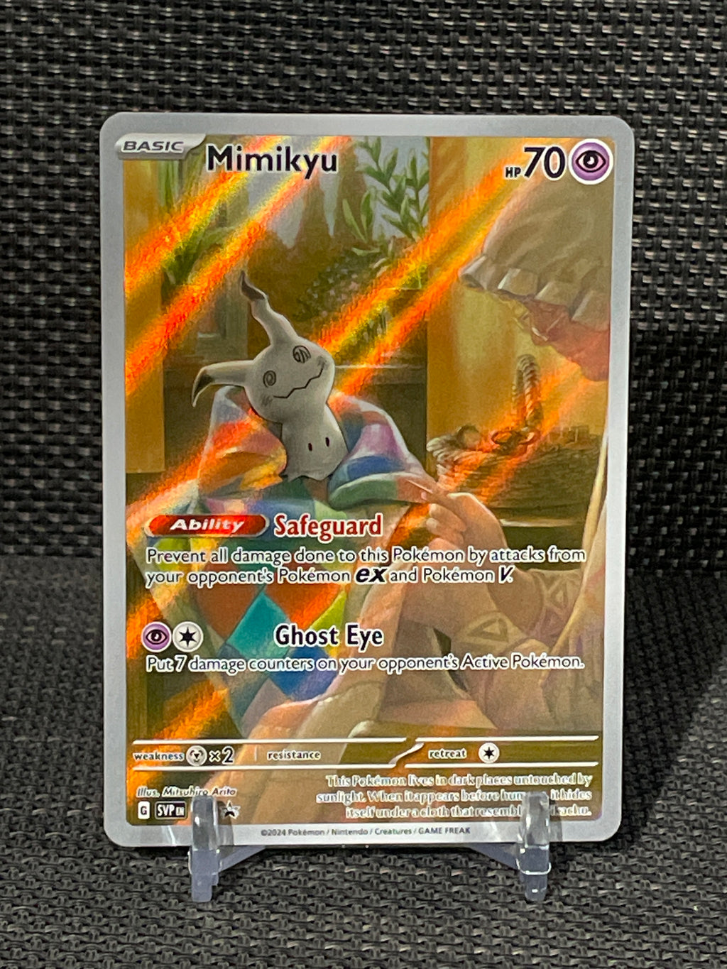 Mimikyu 075 - 2024 Pokemon Paldean Fates ETB Black Star Promo