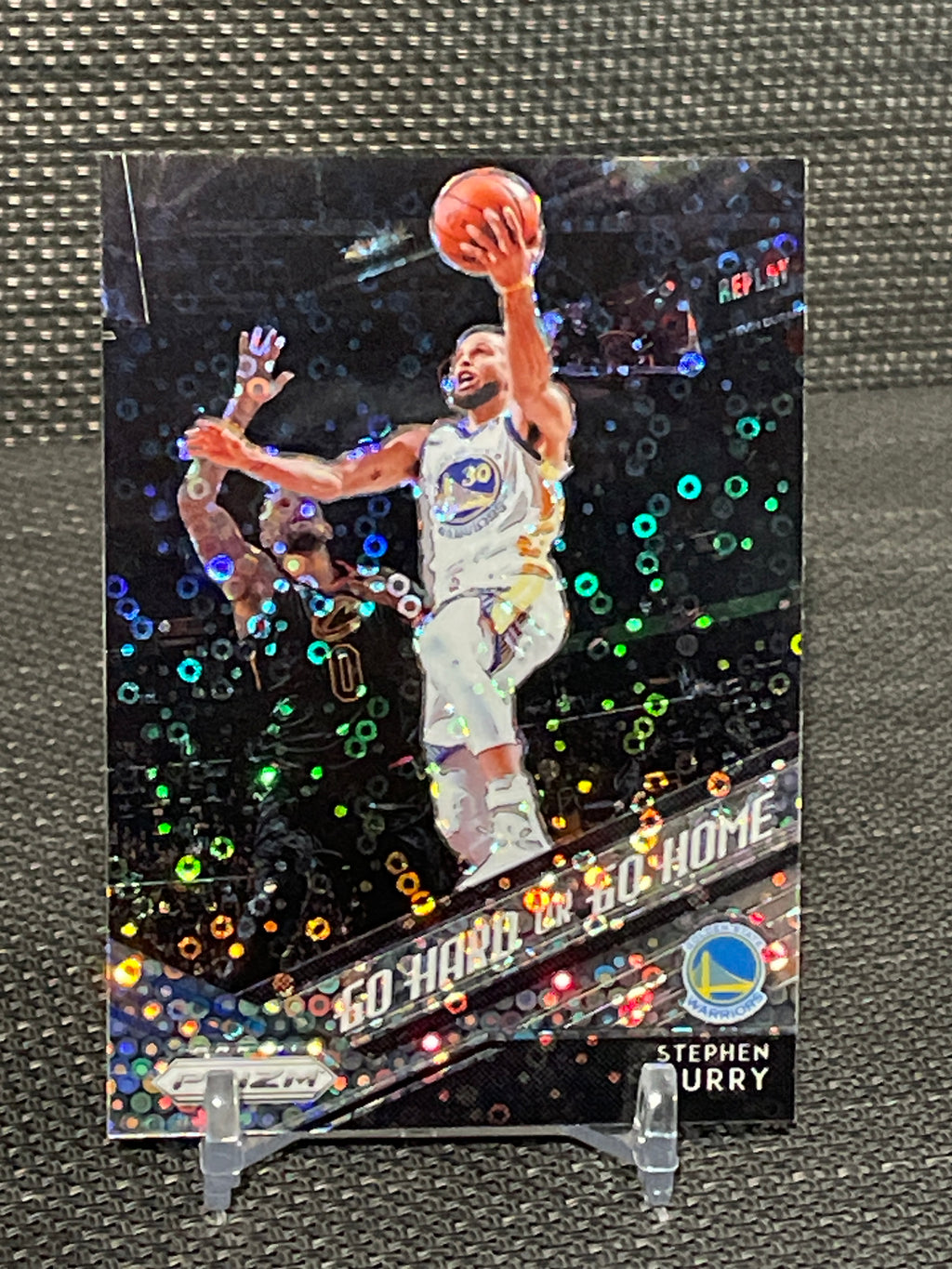 2018-19 Panini Prizm Stephen Curry “Go Hard or Go Home” Disco Prizm #3