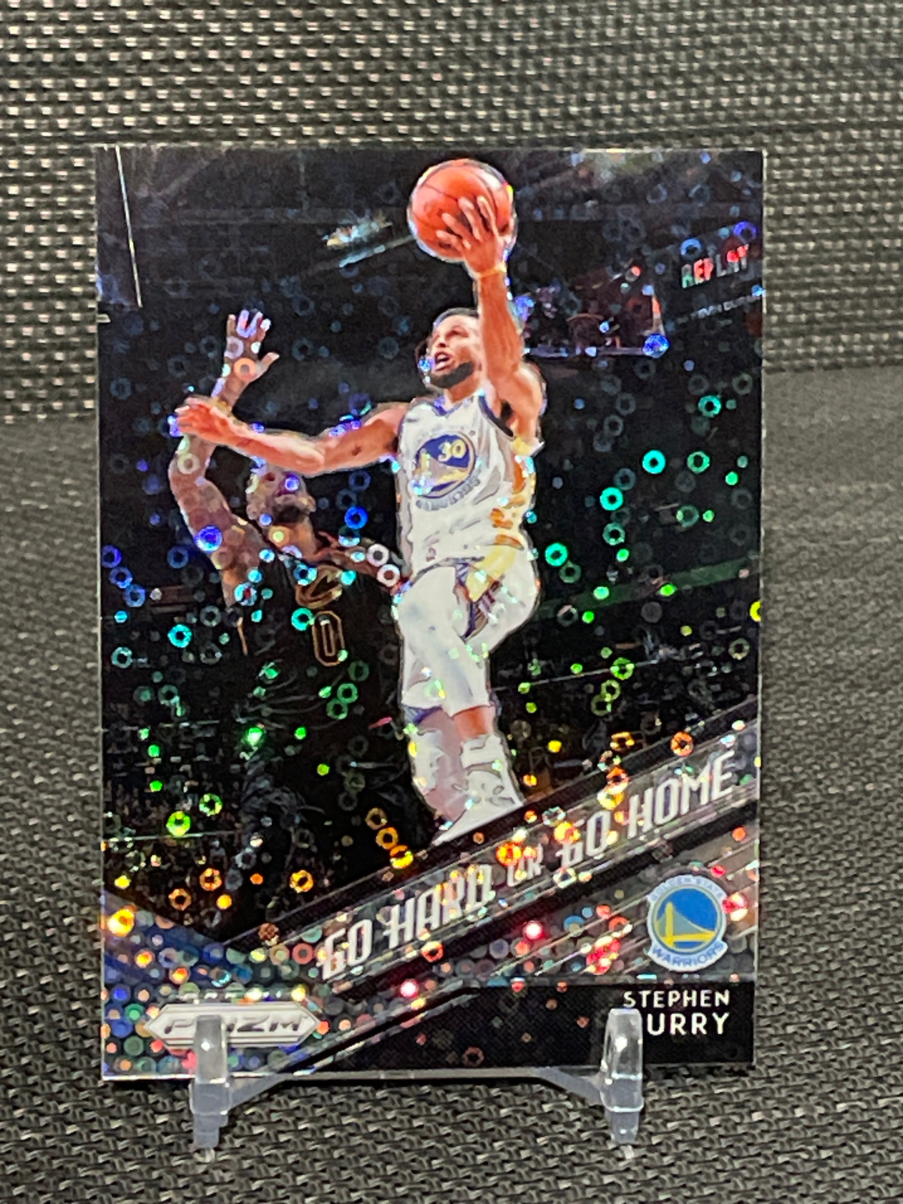2018-19 Panini Prizm Stephen Curry “Go Hard or Go Home” Disco Prizm #3