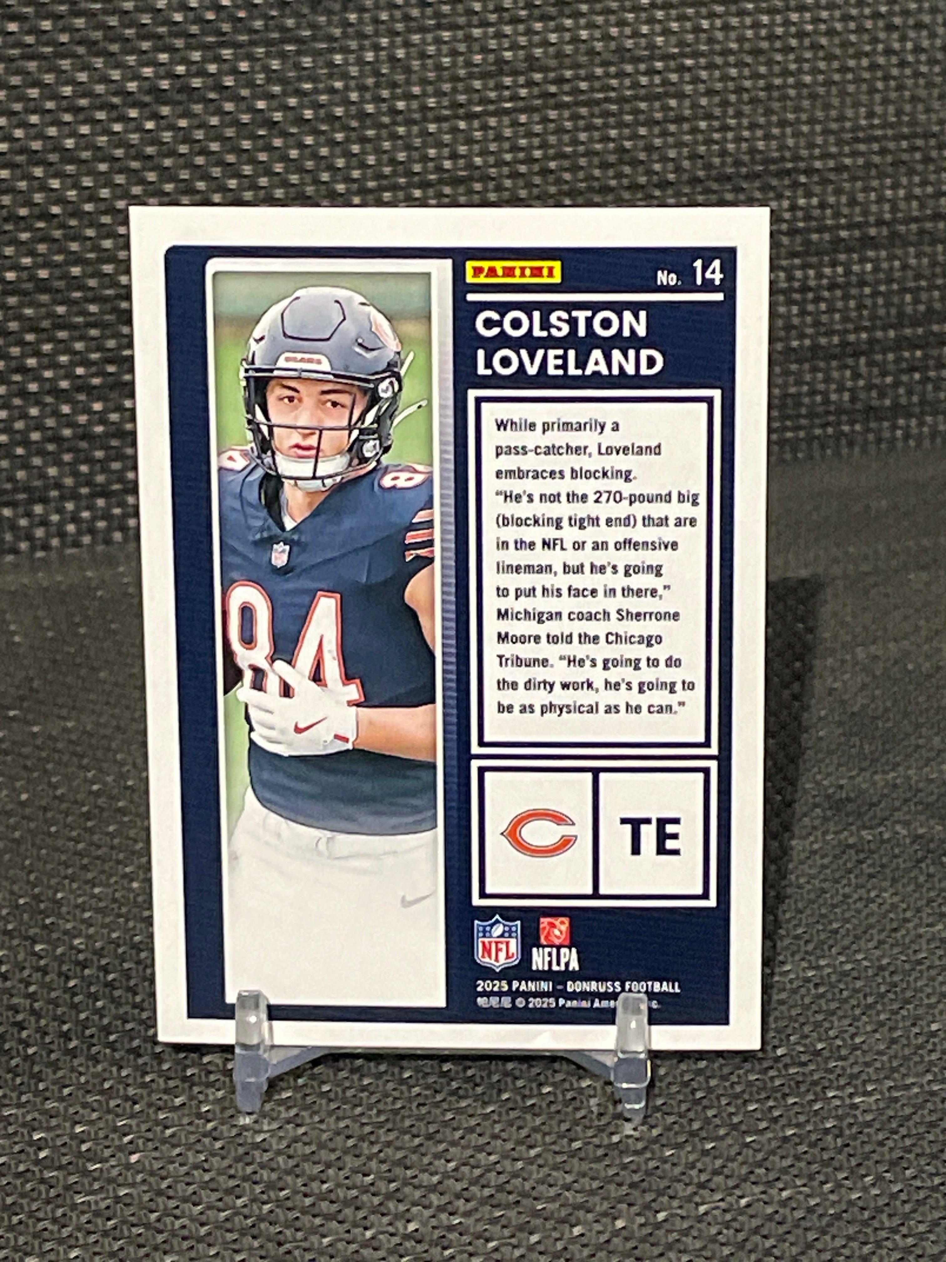 2025 Donruss Colston Loveland “The Rookies” #14