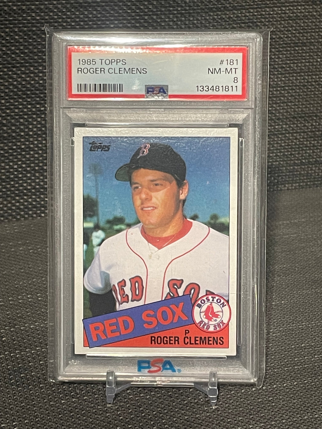 PSA 8 - 1985 Topps Roger Clemens #181 Rookie Card